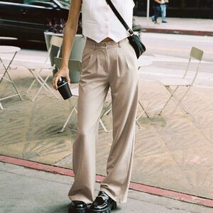 Princess Polly Archer Pants - Taupe